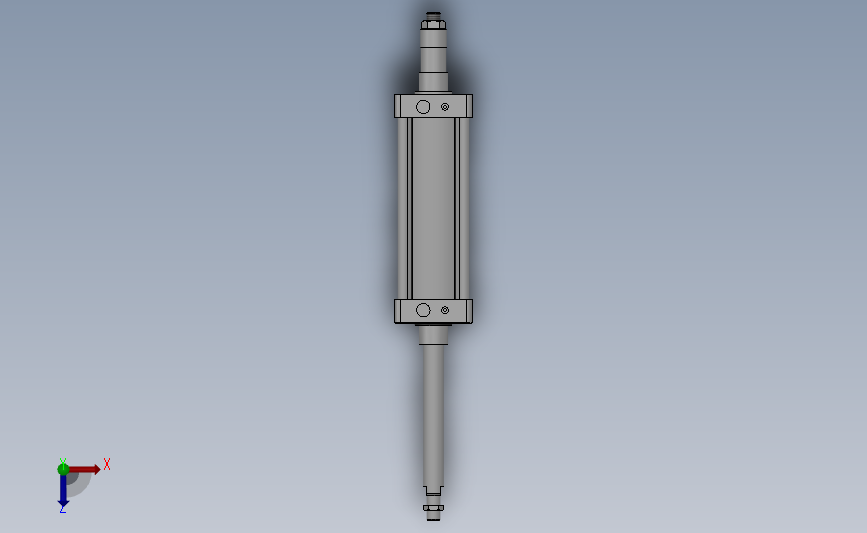 行程可调气缸（QC95系列）[QC95-B-100-200-XC8]_SOLIDWORKS 2018_模型图纸下载 – 懒石网