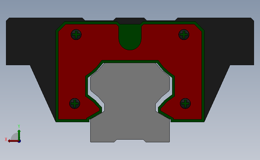 重载滚珠直线导轨-法兰型 HWC HWH HWP[HWC-H24-1-L200]_SOLIDWORKS 2018_模型图纸下载 – 懒石网