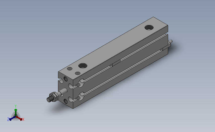 自由安装型气缸HCU系列[HCDU-650DM9BS]_SOLIDWORKS 2018_模型图纸下载 – 懒石网