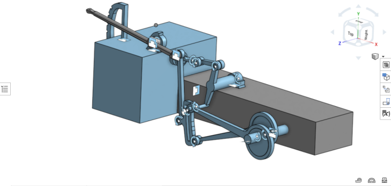 《507 Mechanical Movements》中第185号机械结构3D图纸 x_t格式