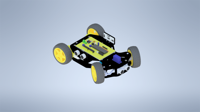 AVR RC Car玩具遥控车3D数模图纸 INVENTOR设计