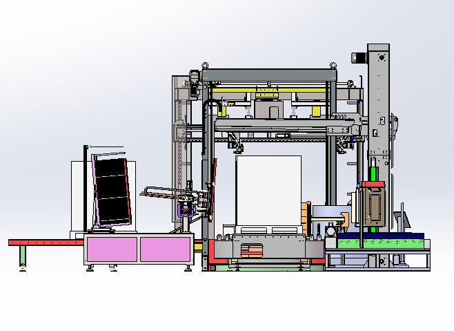 Cell packaging wire电池封装线3D数模图纸 Solidworks设计
