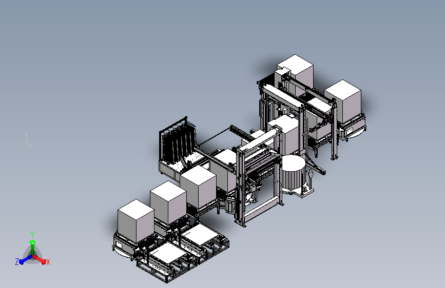 Cell packaging wire电池封装线3D数模图纸 Solidworks设计