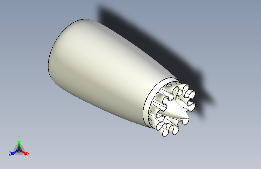 Jet Engine喷气发动机模型3D图纸 INVENTOR设计
