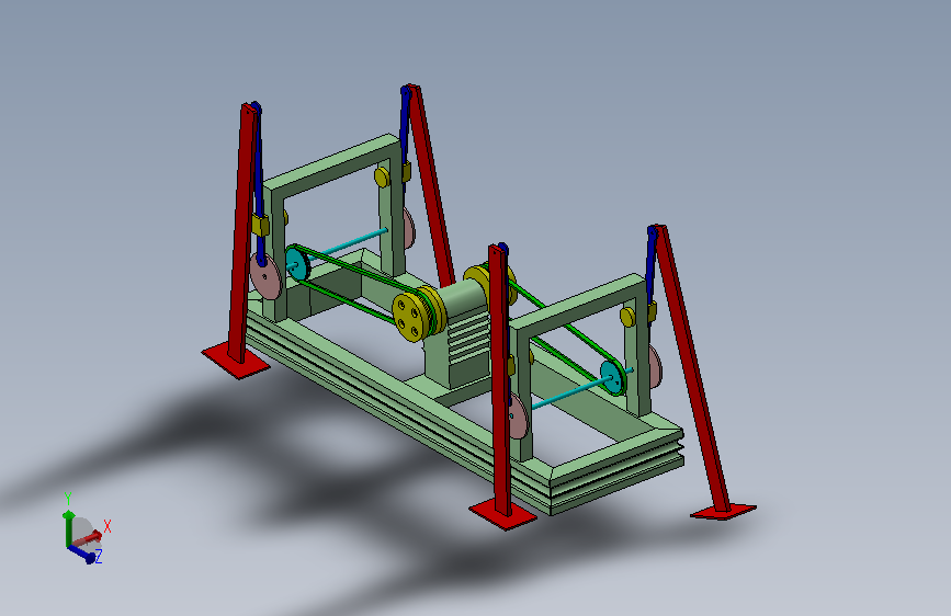 Robot简易四足步行结构3D图纸 Solidworks设计 附STEP