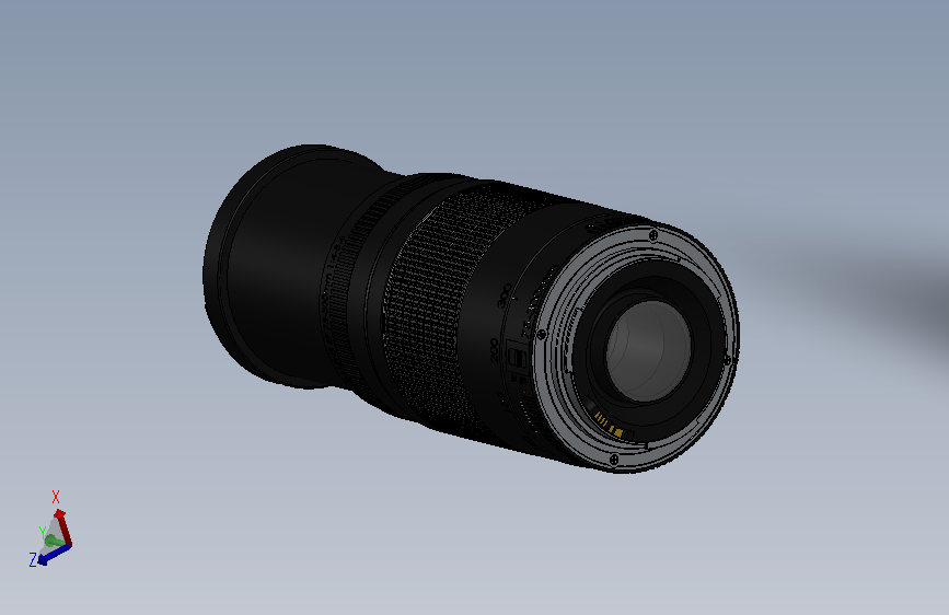 佳能75-300镜头模型