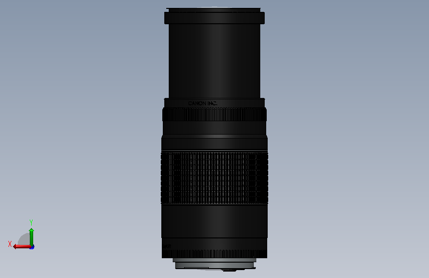 佳能75-300镜头模型 背面视图