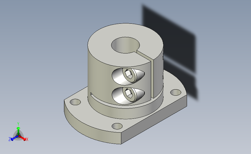 支架开口长导向型导向轴支座[GSJCS12].step