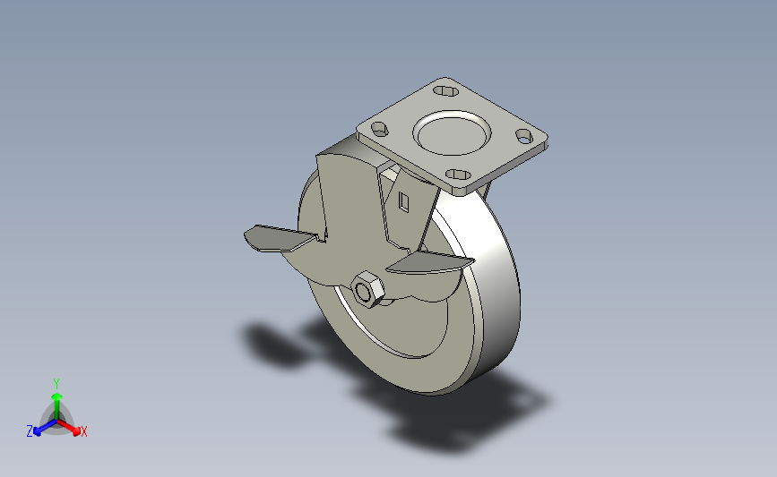 重载型(400~500kg)万向带侧轮刹型脚轮[CAQC200-TB].step