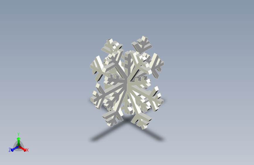 3D雪花 1 3