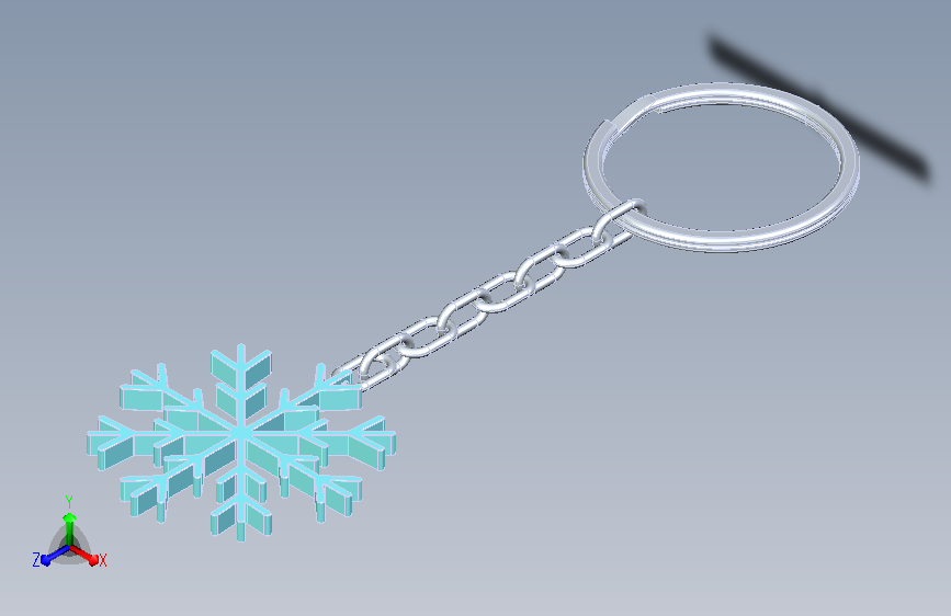 雪花 keychain 1 1