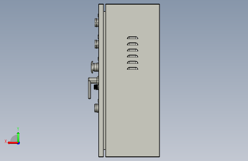 control electrical 柜 for plc mitsubishi 1 6 背面视图