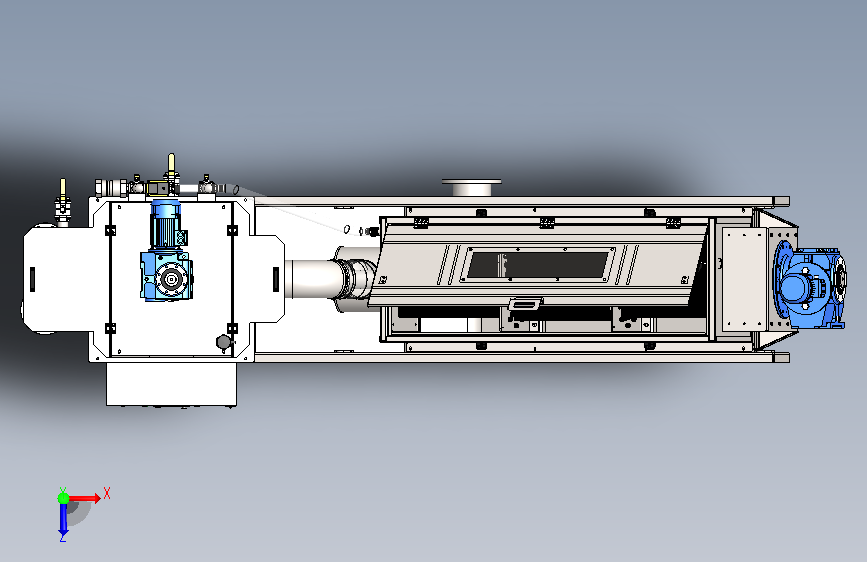 DL401叠螺污泥脱水机3d 俯视图