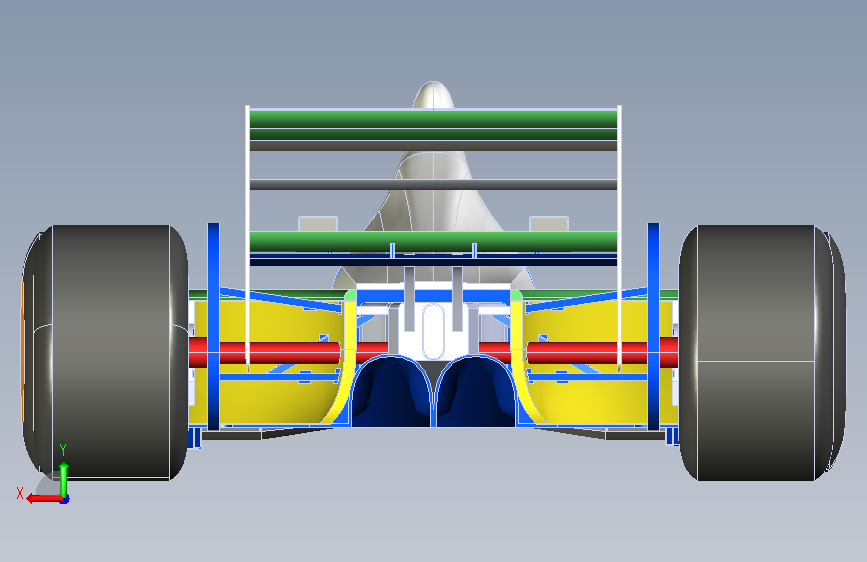 F1赛车18 背面视图
