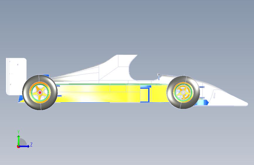 F1赛车18 左侧视图