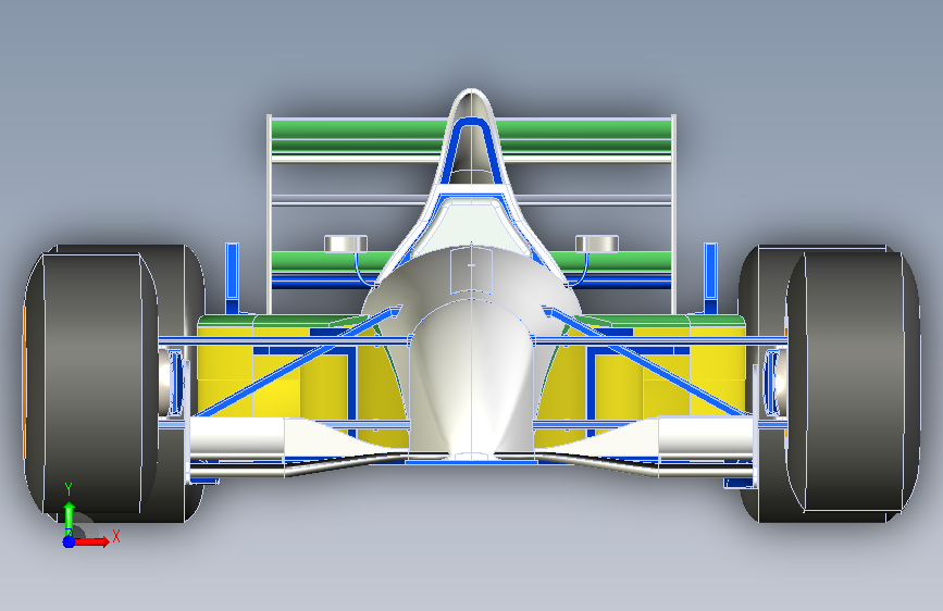 F1赛车18 正面视图