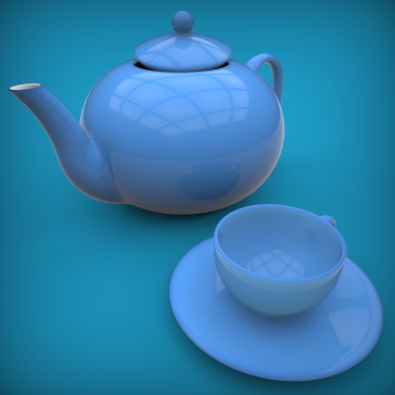 A3006727-陶瓷茶具（茶壶和茶杯）
