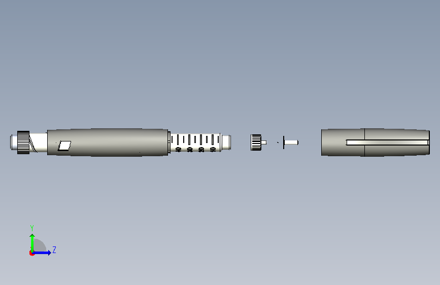 注射器105 左侧视图