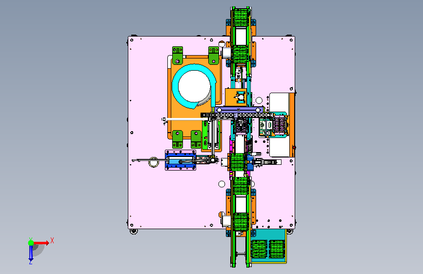 SMT-PCB自动插针机 俯视图