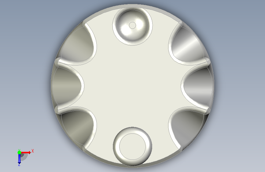 5mm-点动脉冲轮-1 2 STP STL 俯视图