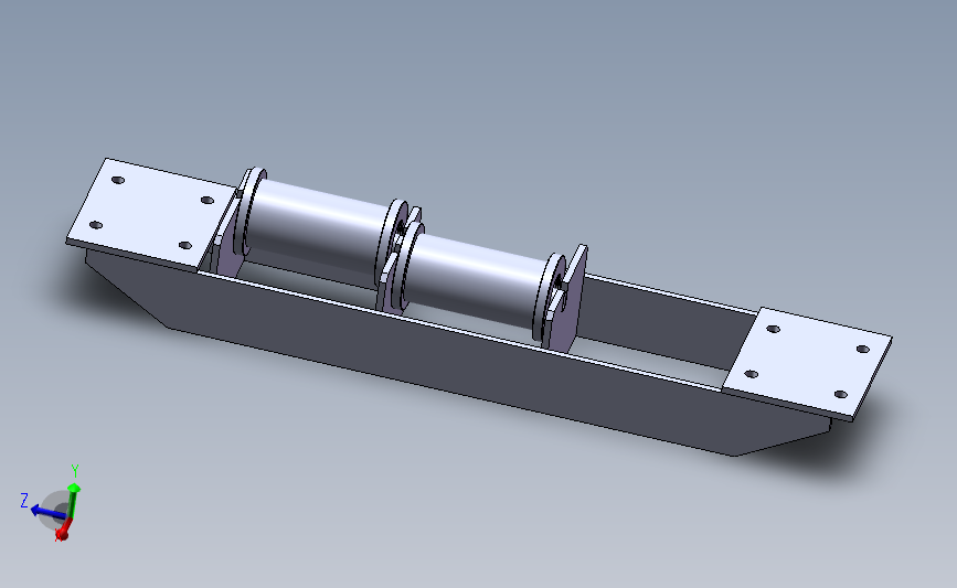 无极绳连续牵引车-托绳轮组（900轨距）