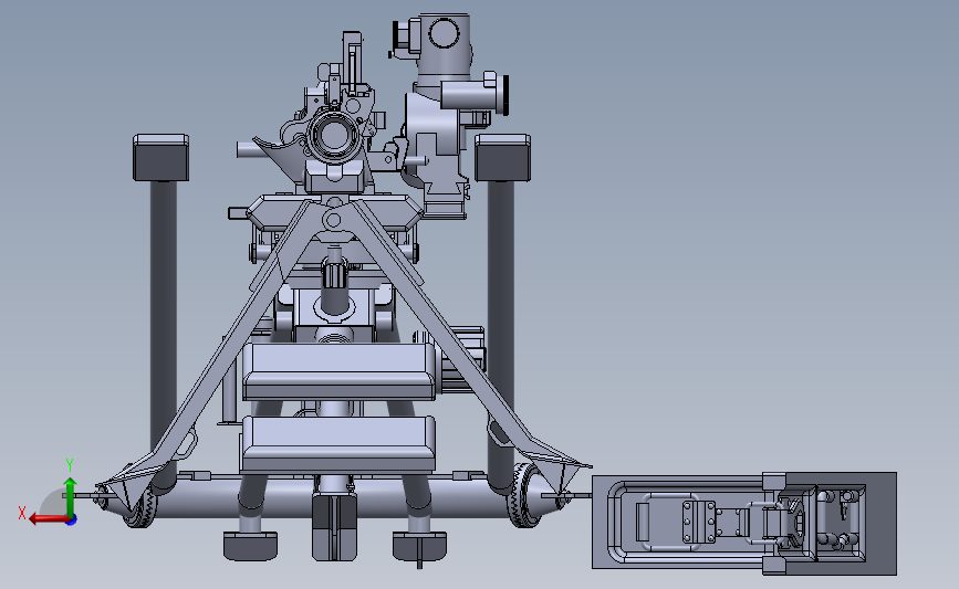重型机枪_SOLIDWORKS 2018_模型图纸下载 – 懒石网