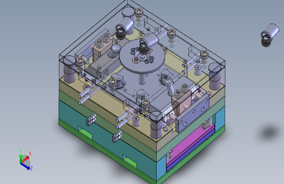 喷淋盖注塑模具 dwg