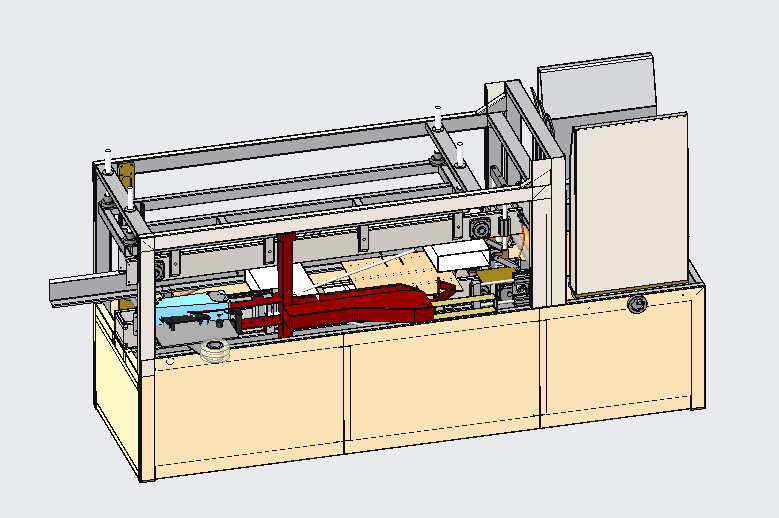卧式开箱机proe5.0