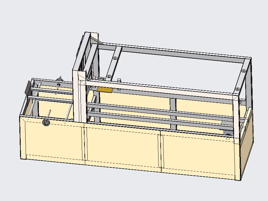 卧式开箱机proe5.0