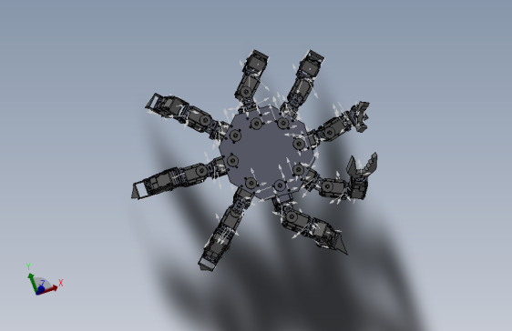 solidworks螃蟹机器人=173254=40