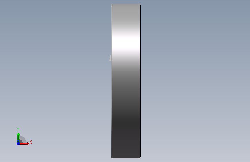 轴承固定座 T型-hbearing_6906 正面视图