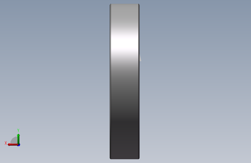 轴承固定座 T型-hbearing_6906 背面视图