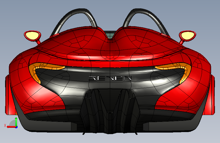 A0011684-编号七 EVO26 车身 背面视图