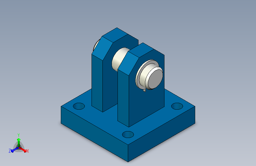 A0011736-Rexroth - Bosch 叉式安装座 (型 CLCC - 尺寸 12) - 适用于缸范围 CD70  CD210，活塞直径 D=32 mm