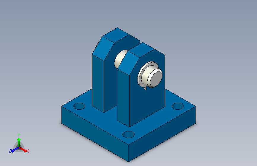 A0011739-Rexroth - Bosch 叉形安装座 (型 CLCC - 尺寸 10) - 适用于缸范围 CD70  CD210，活塞直径 D=25 mm