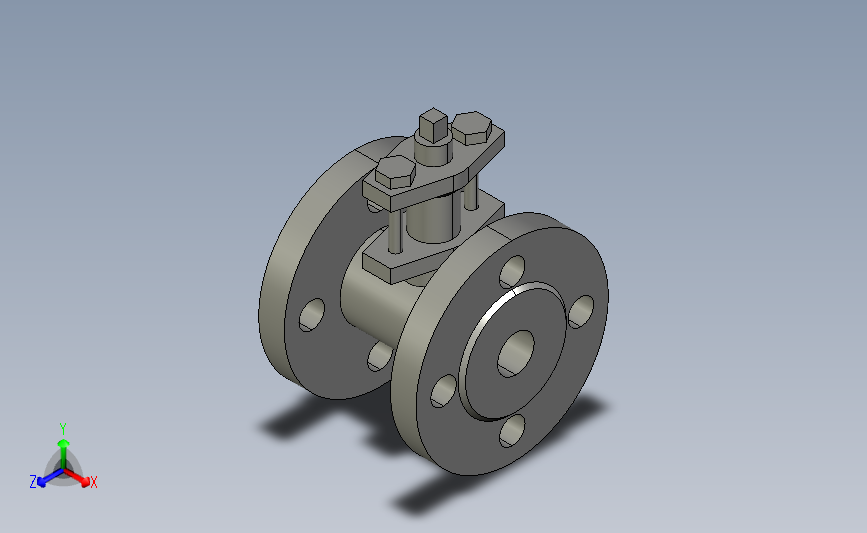 X43W-1.0C二通铸钢旋塞阀[20].step