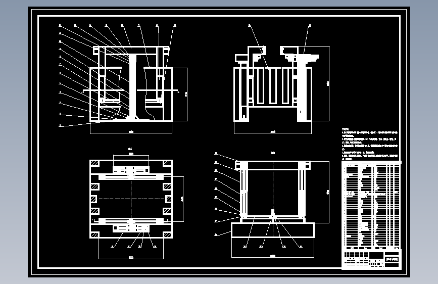 地坑式架车机CAD--1445891 主视图