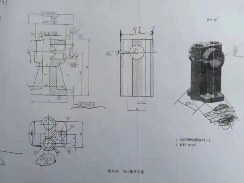气门摇杆支座机械加工工艺规程及底面铣削夹具设计