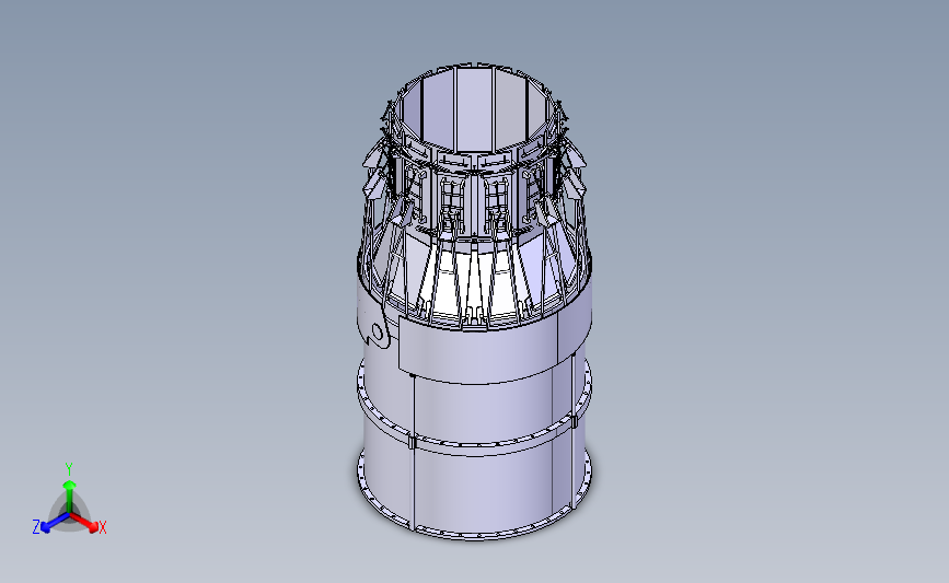 航空飞机推力矢量喷嘴catia