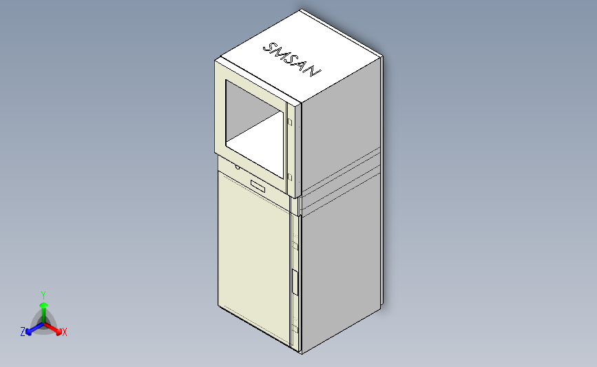 BPC不锈钢电脑柜系列[BPC6016600304].step