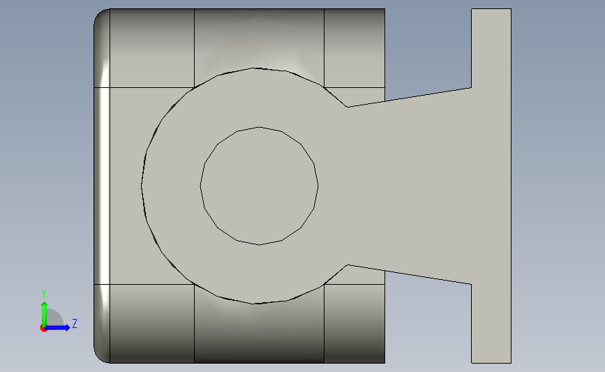 SMDX-300-10-024机床工作灯,照明灯.step 左侧视图