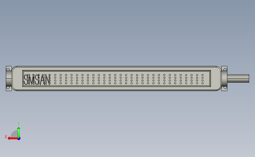 SMDX-400-12-024机床工作灯,照明灯.step 背面视图