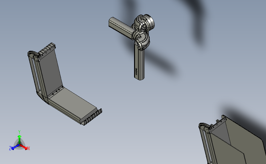 向下墙座+转角+箱体连接器+控制箱.step