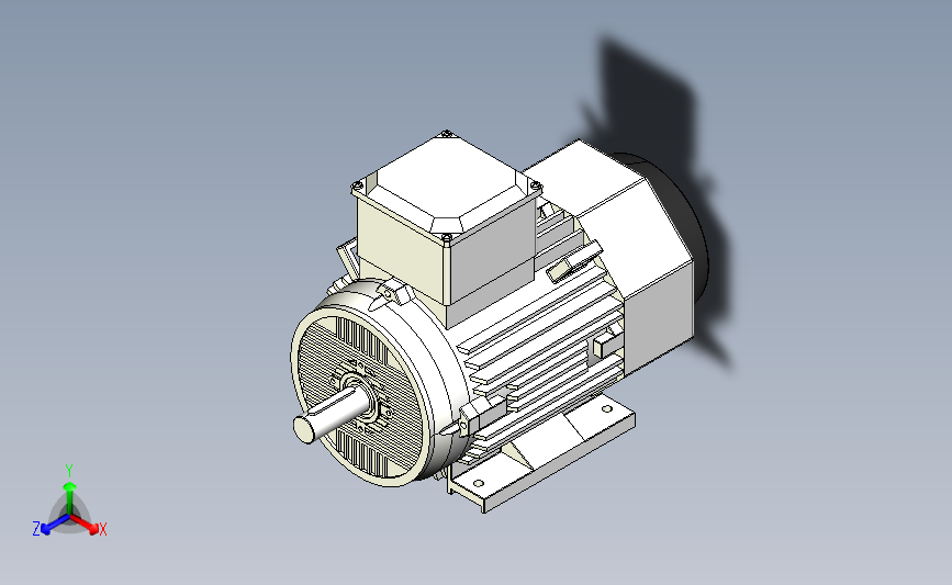 IM B3 H80-180(YE2、YE3)通用电机[YE2-160L-4-B3].step