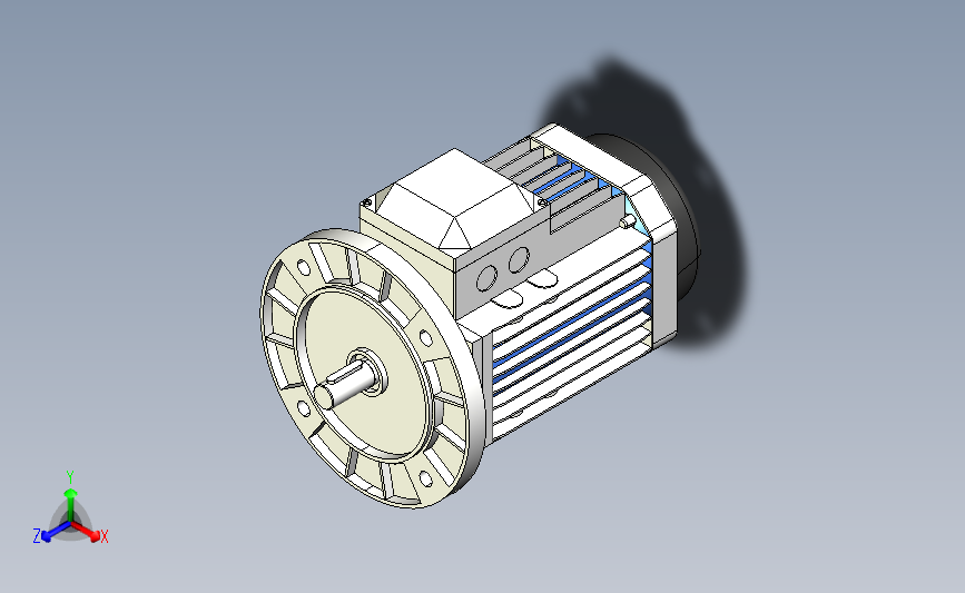 IM B5 H80-180(YE2、YE3)通用电机[YE3-80M2-4-B5].step