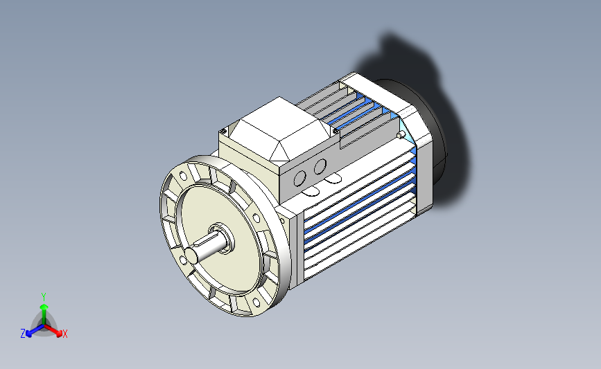 IM B5 H80-180(YE2、YE3)通用电机[YE3-112M-4-B5].step