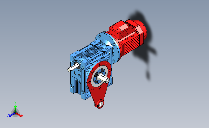 NMRV130蜗轮蜗杆减速机[RV130-E-80-2.2kW-A1-SZ].step