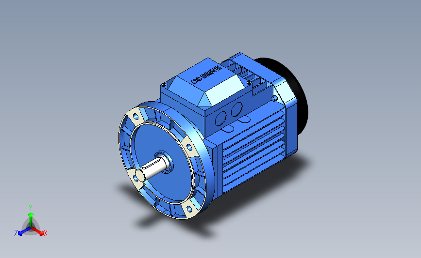 IM B5 H80-180(YE2、YE3)通用电机[YE2-112M-2-B5].step