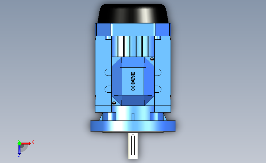 IM B5 H80-180(YE2、YE3)通用电机[YE2-160M1-2-B5].step_STEP_模型图纸下载 – 懒石网