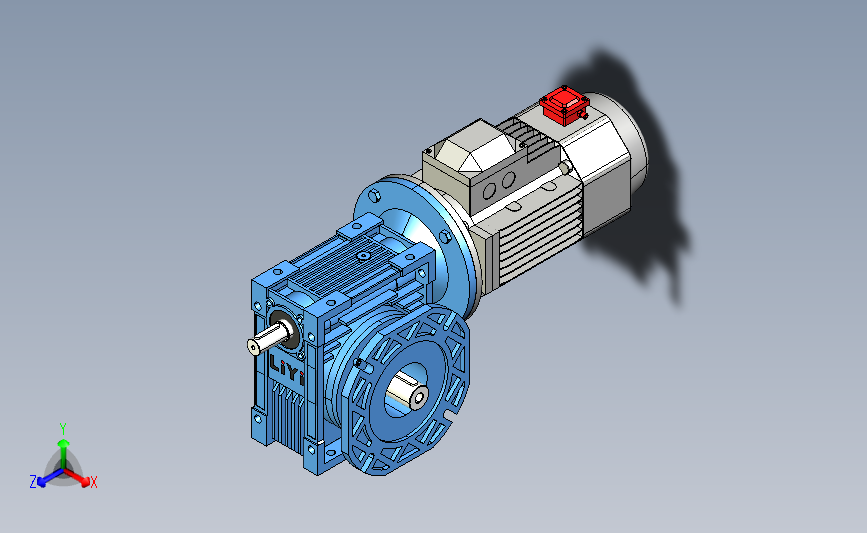NMRV110蜗轮蜗杆减速机[RV110-E-30-4kW-FA1-SZ].step